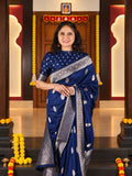 Banarasiya Banarasi Silk Saree in Blue