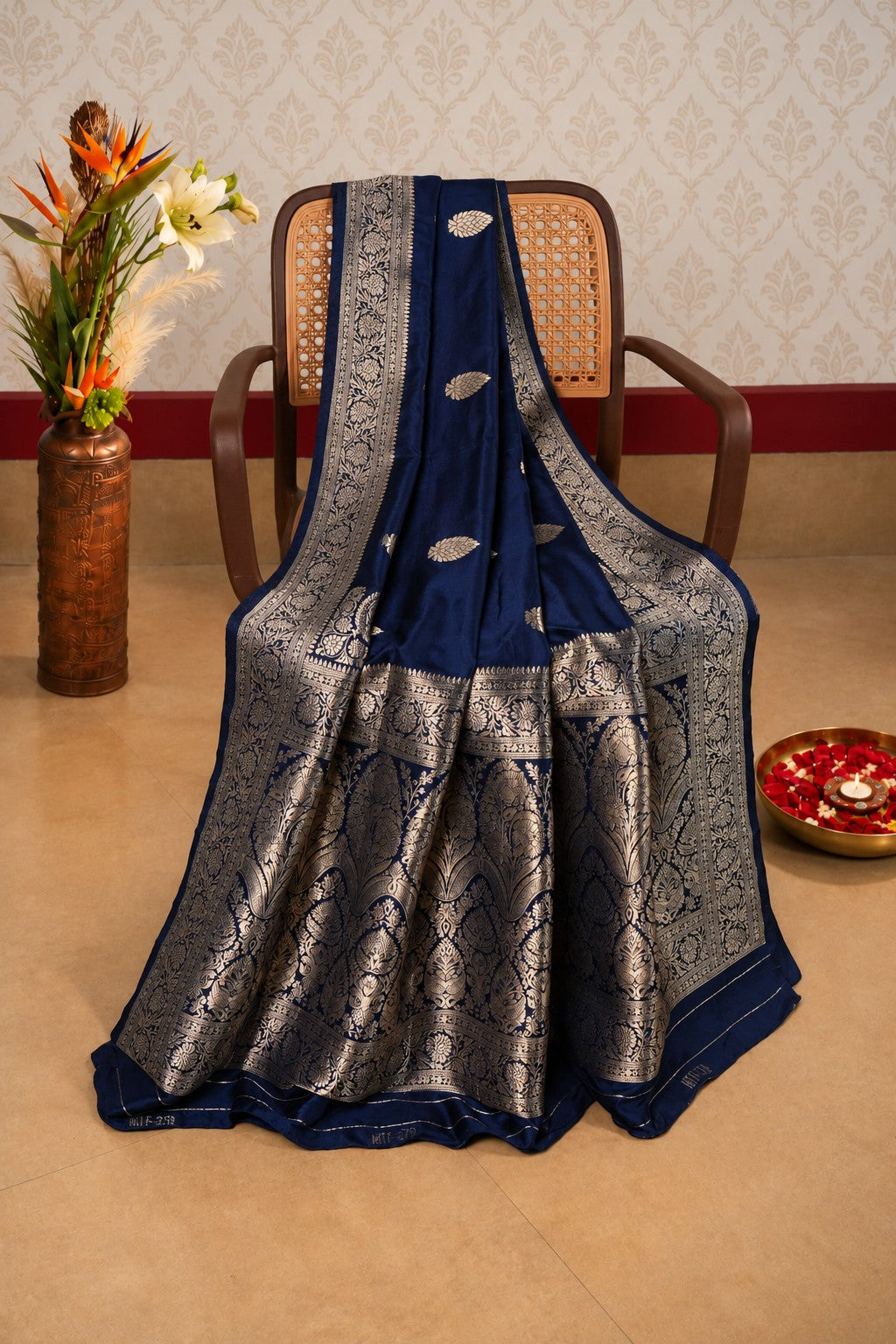 Banarasiya Banarasi Silk Saree in Blue