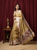 Calmdenu Era | Tussar Cotton Silk Saree