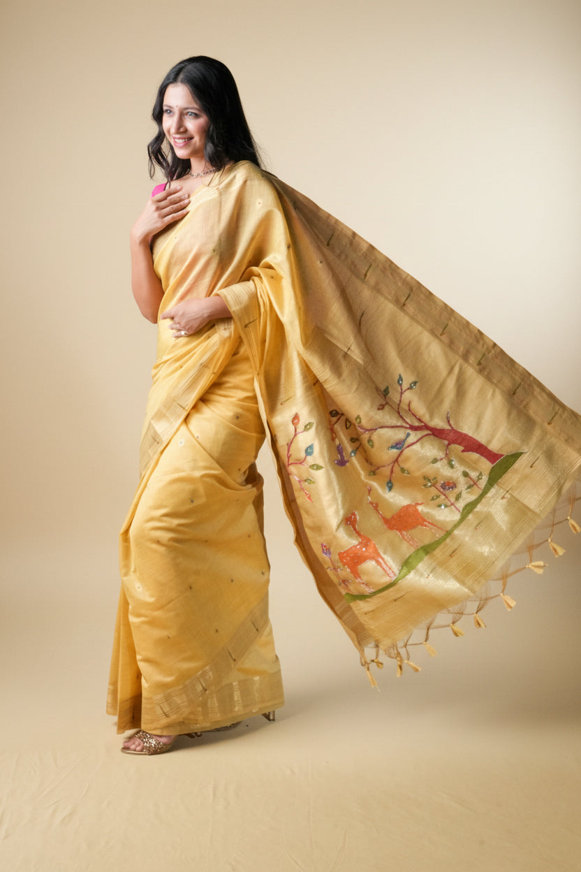Kasturi | Jamdhani cotton silk