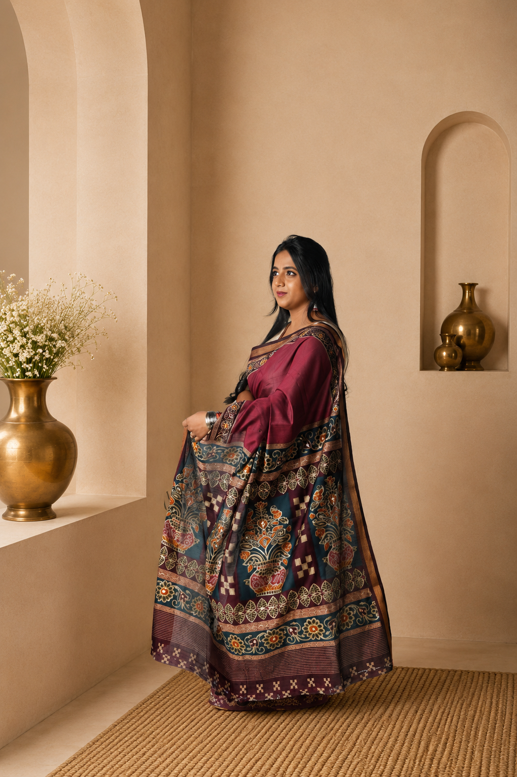 Bhumika Aari | Viscose cotton Saree