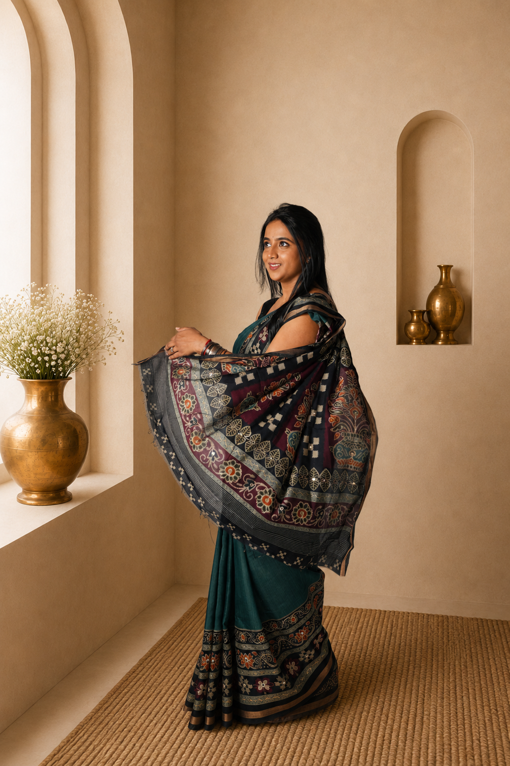 Bhumika Aari | Viscose cotton Saree