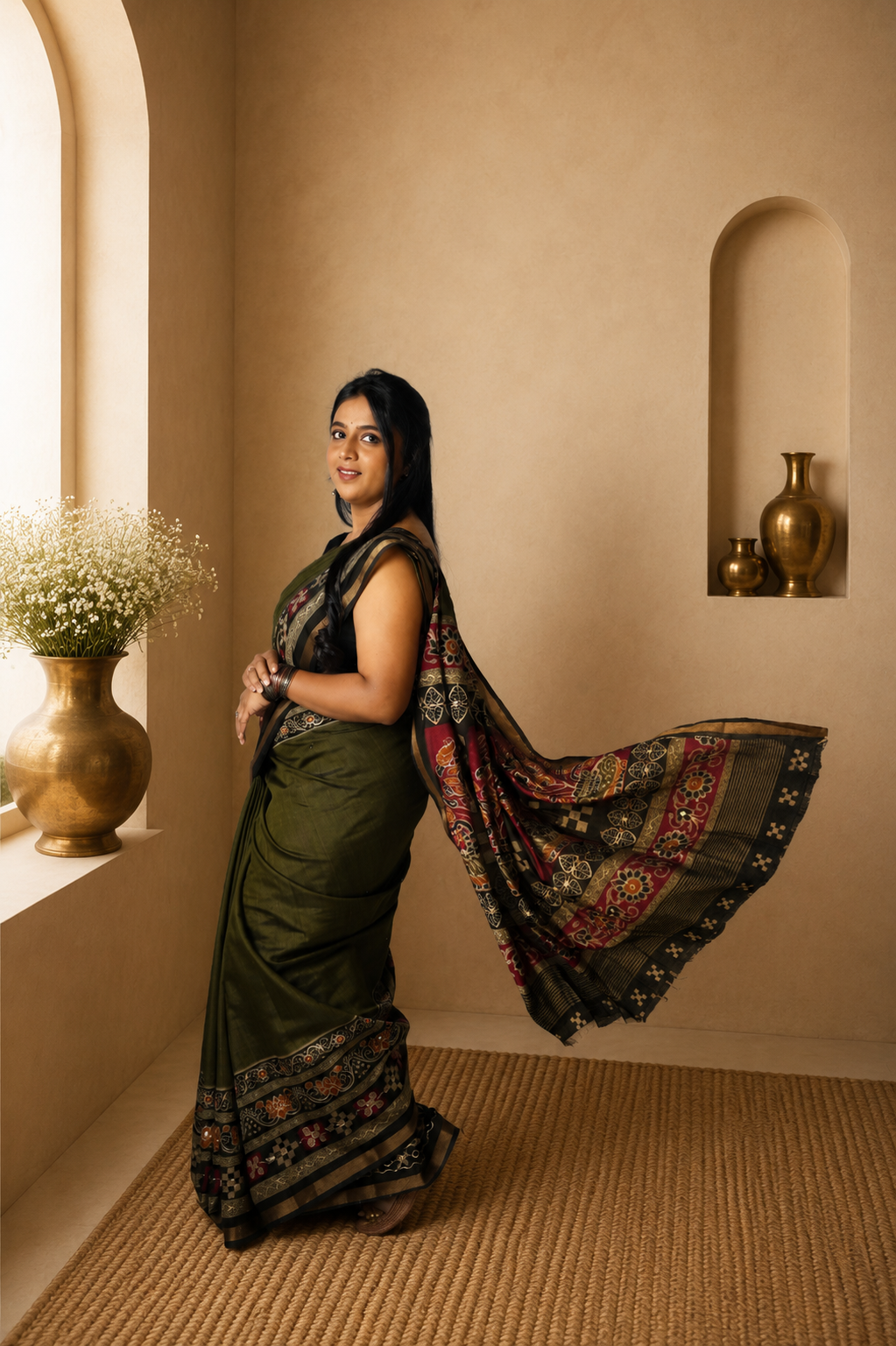 Bhumika Aari | Viscose cotton Saree