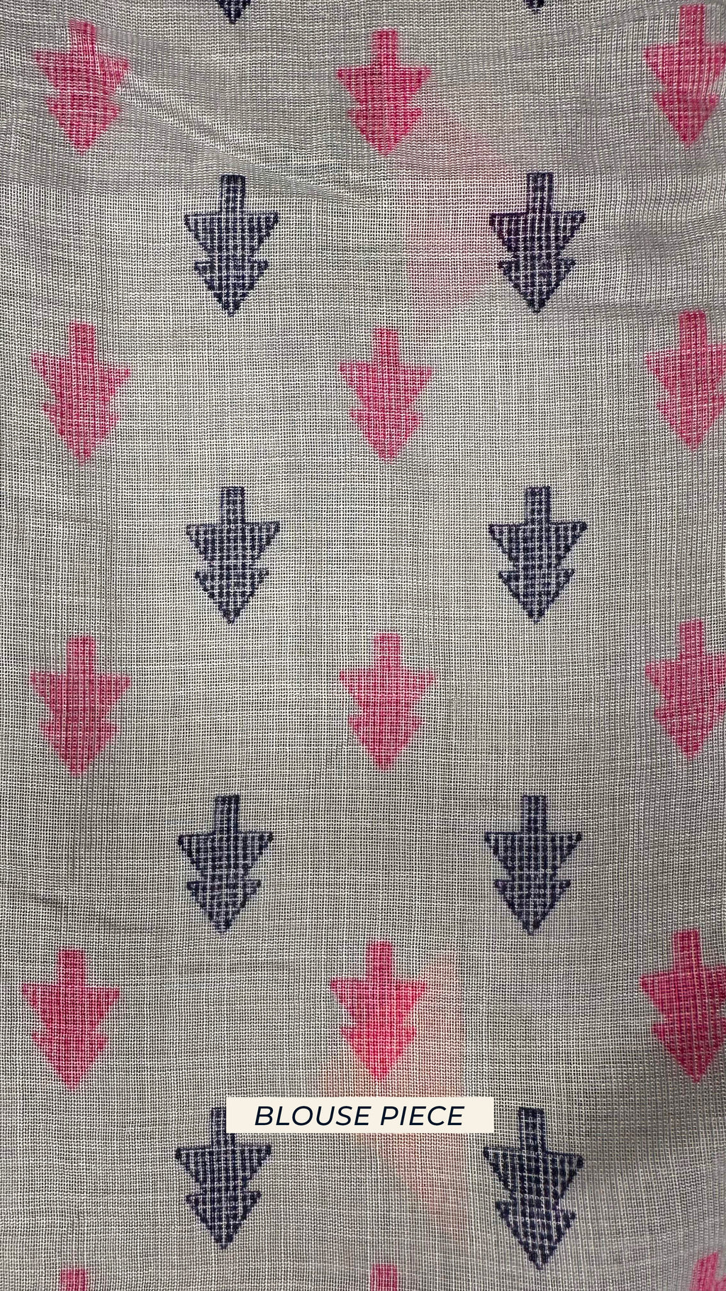 Geometric Vibes | Blend of Cotton and Linen Saree