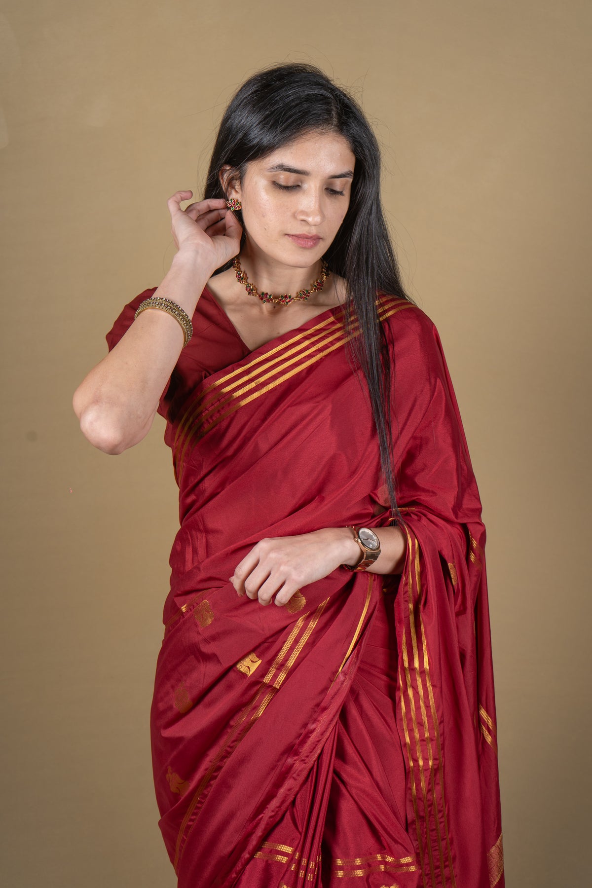 Garuda – Mysore Crepe Saree