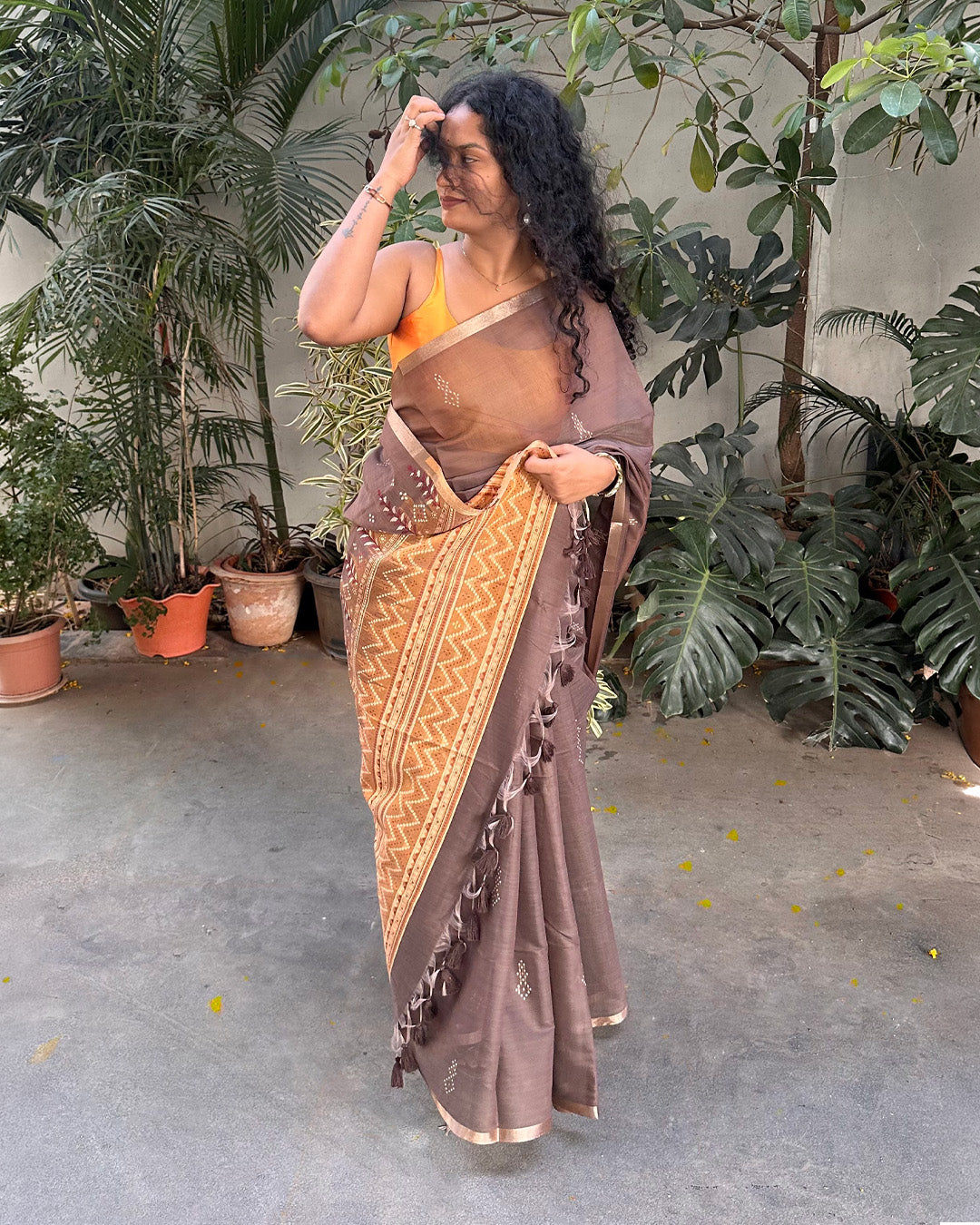 Madhumati | Tussar Cotton Saree