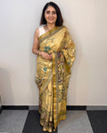 Kaatha Rath | Tissue Cotton Saree