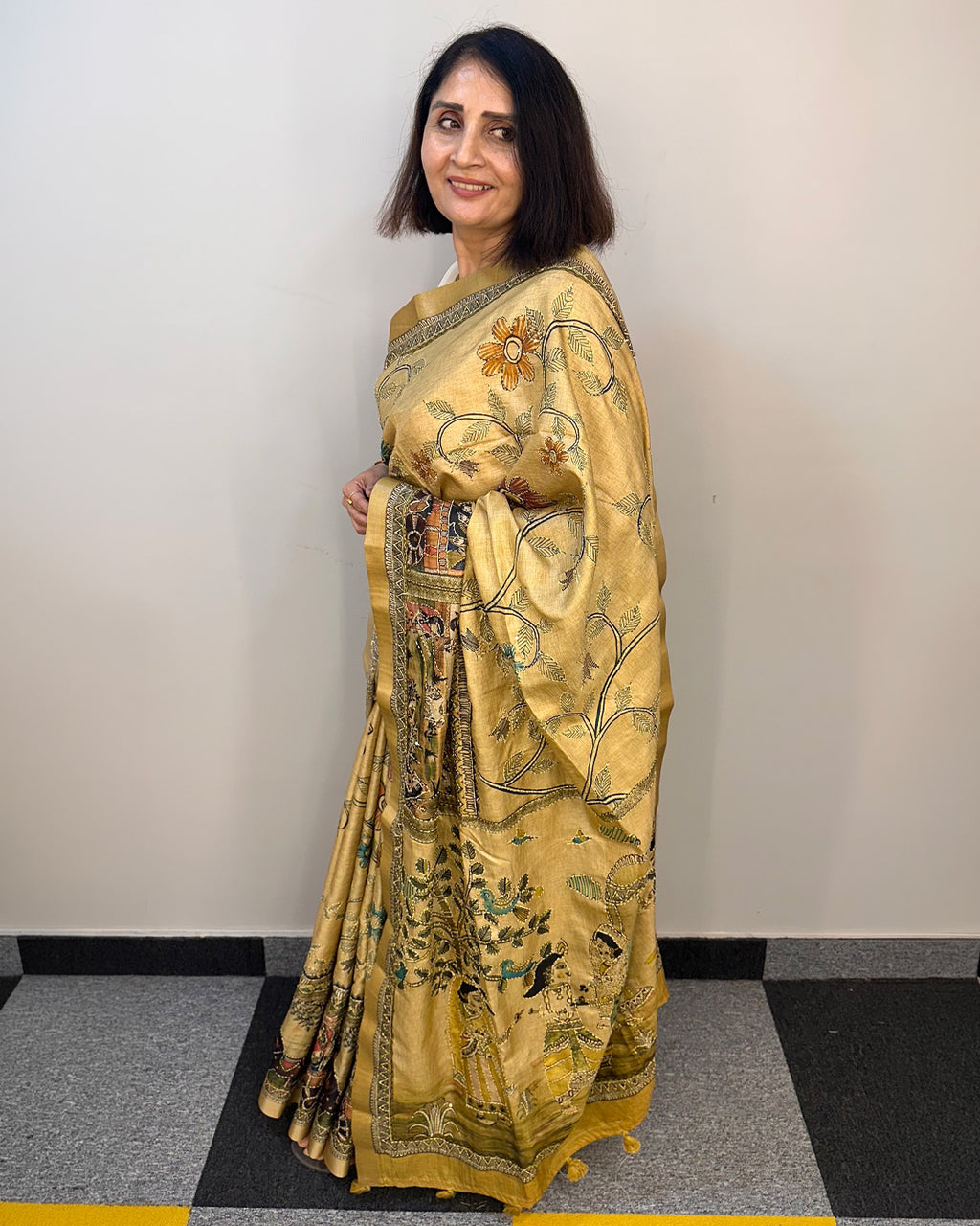 Kaatha Rath | Tissue Cotton Saree