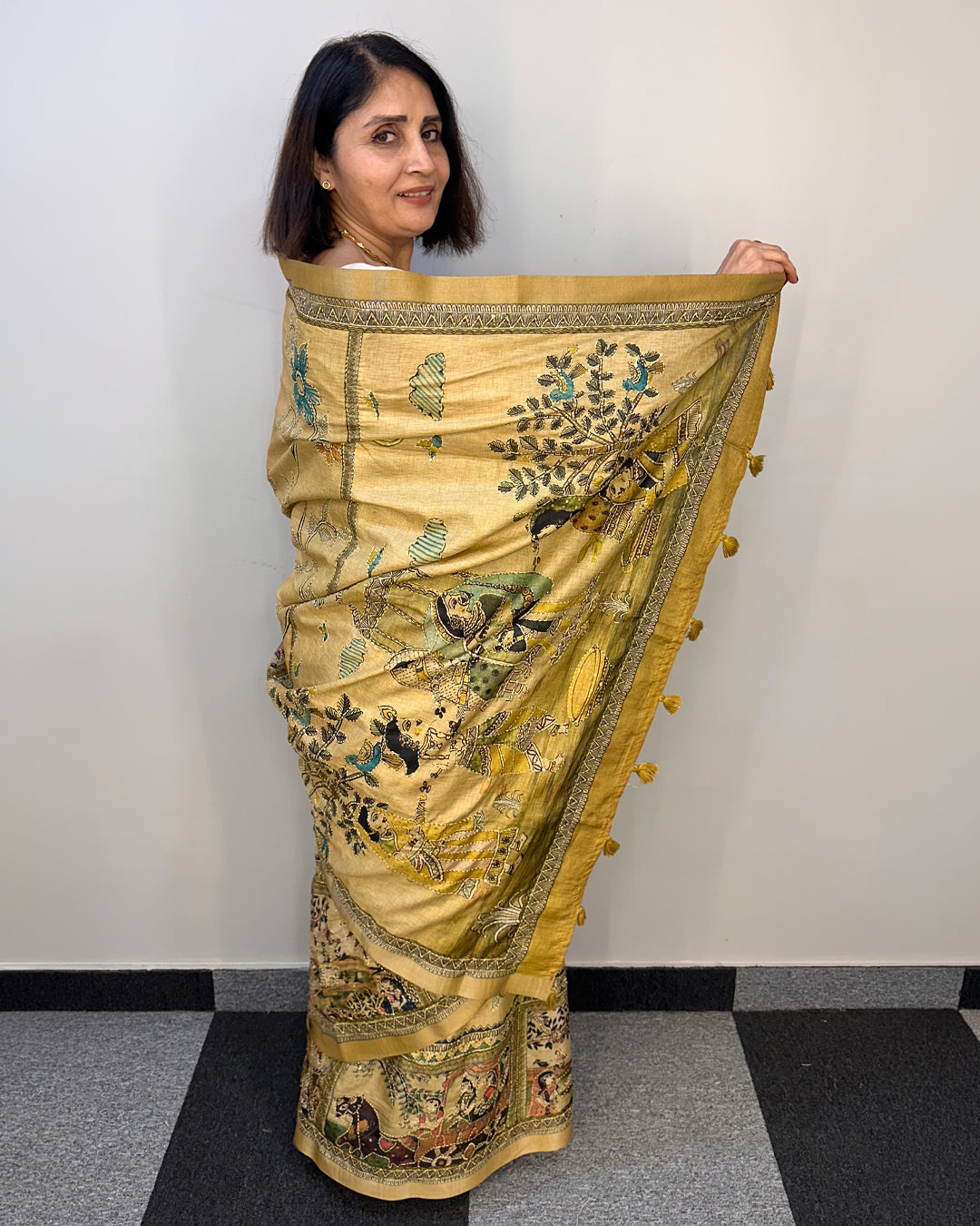 Kaatha Rath | Tissue Cotton Saree