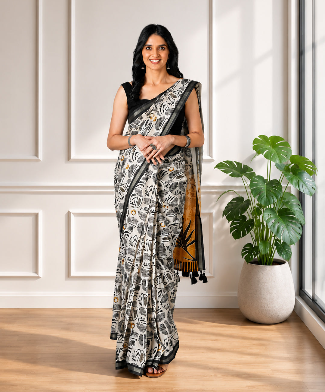 Ira Bloom | Poly cotton saree