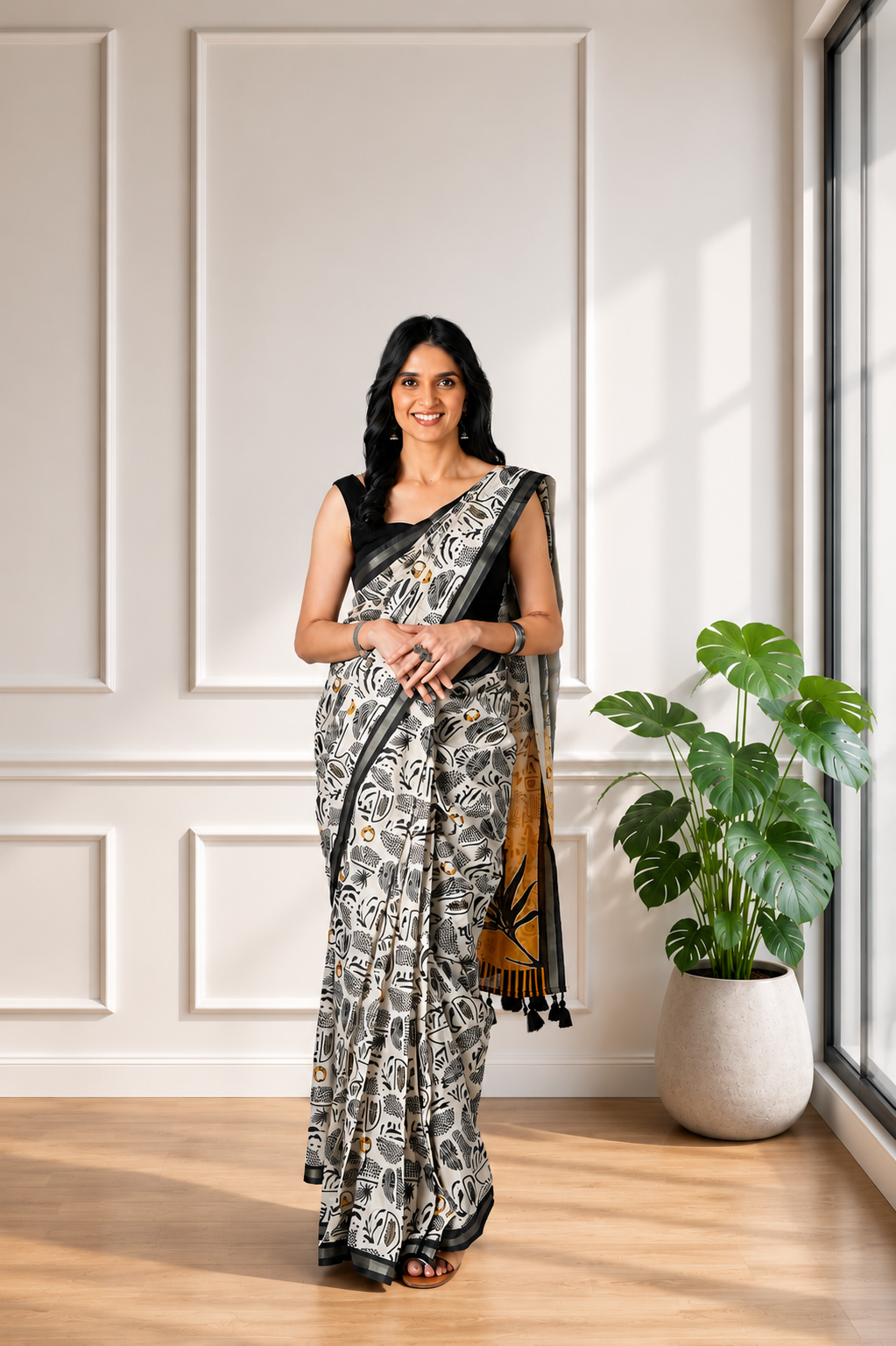 Ira Bloom | Poly cotton saree