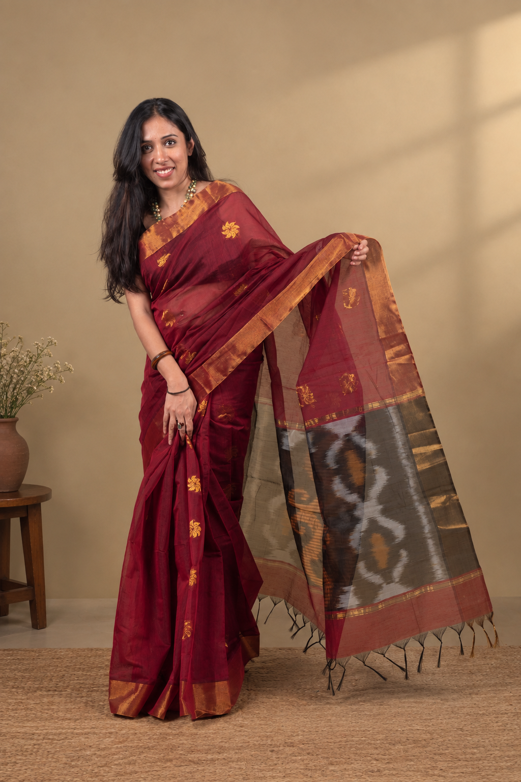 Meera Pochampally – Cotton Tussar Saree
