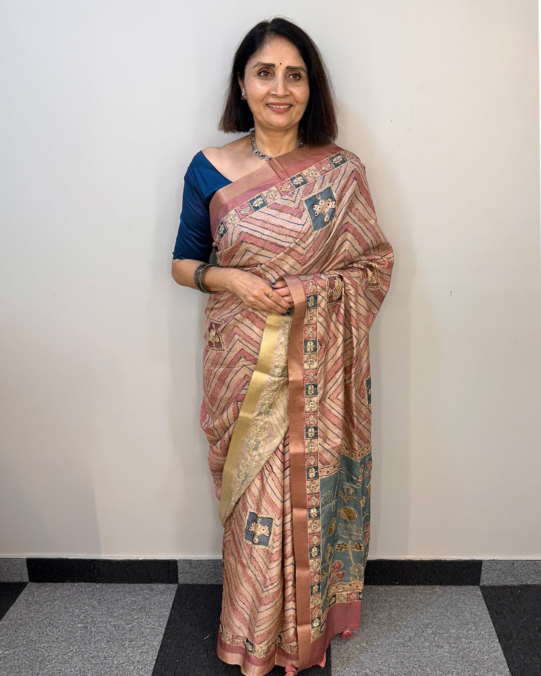 Kaatha Wavy | Tissue Cotton Saree