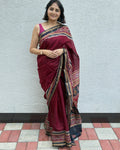 Proper Patola | Patola Border Cambric Silk Saree