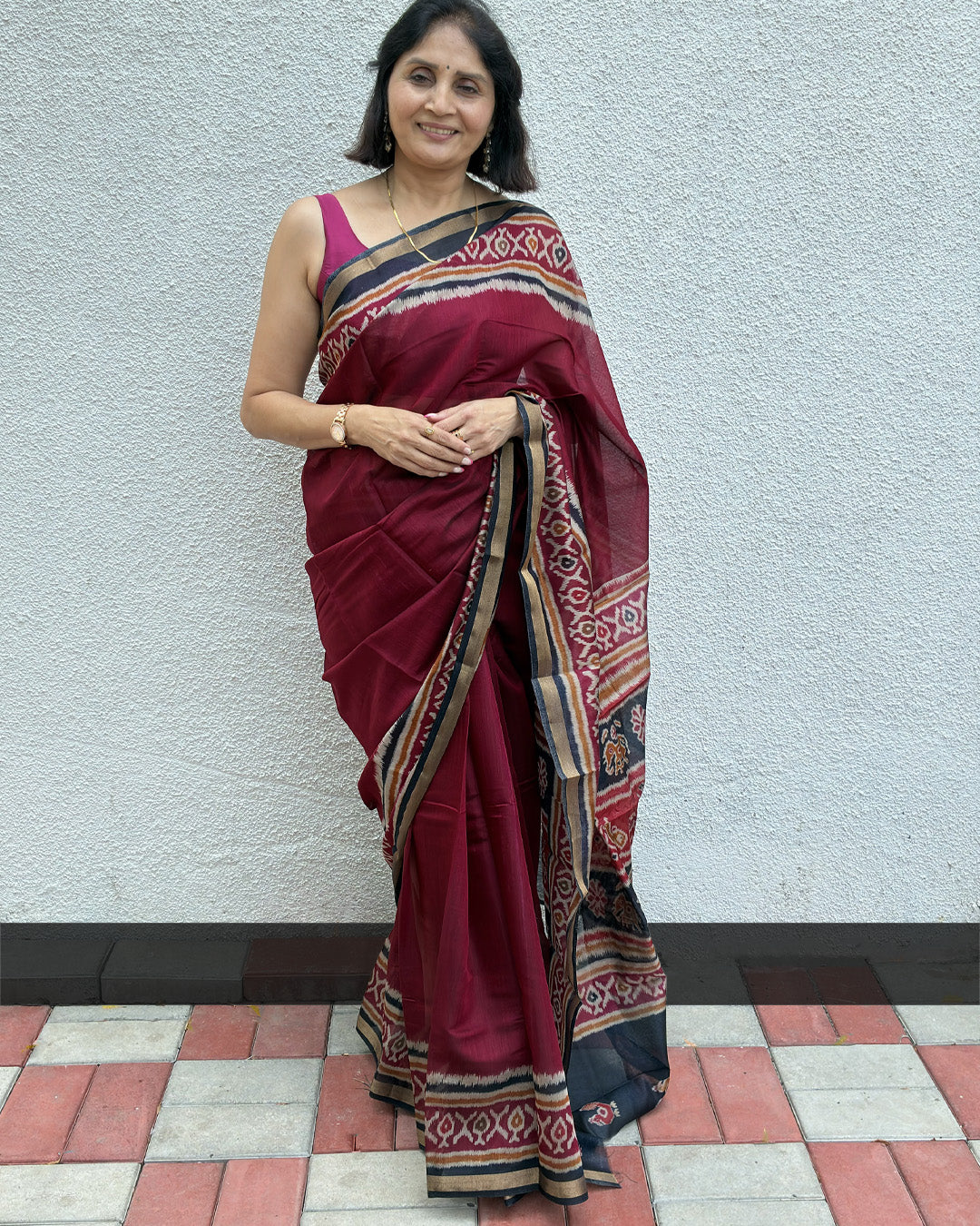 Proper Patola | Patola Border Camry Silk Saree