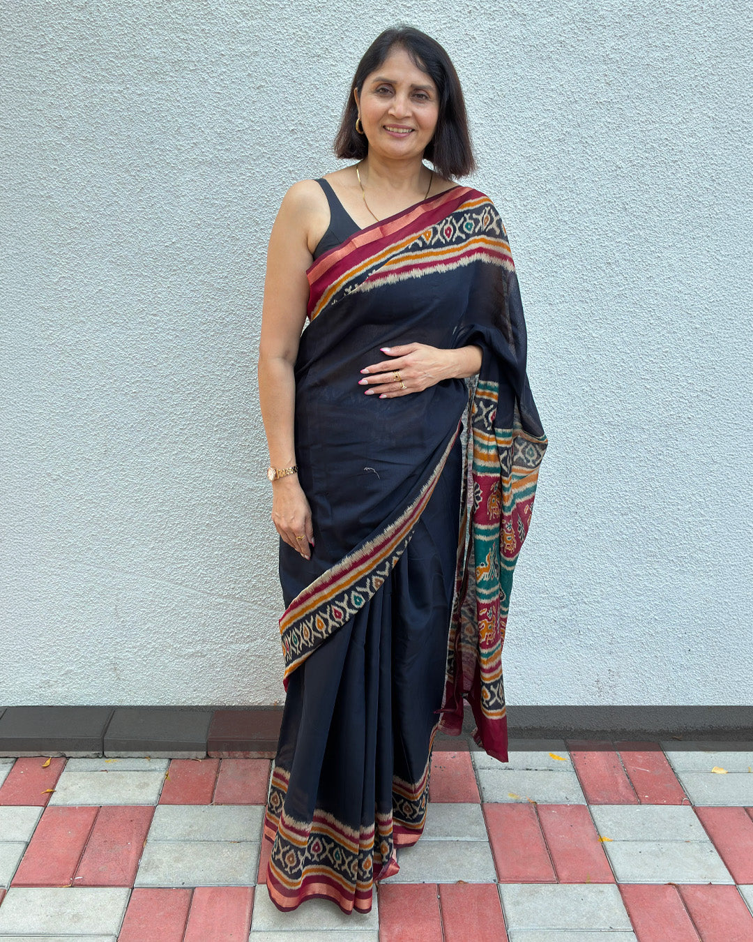 Proper Patola | Patola Border Camry Silk Saree