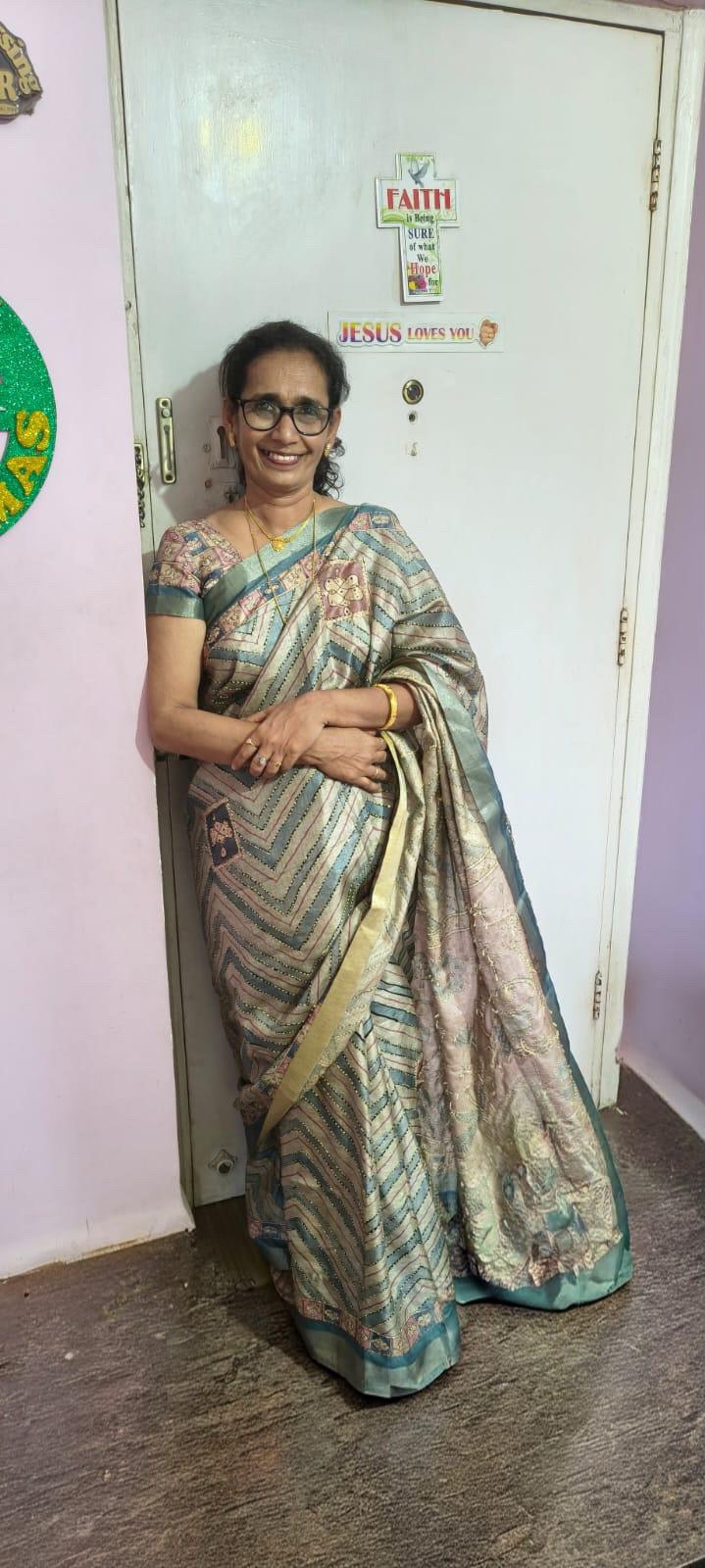 Kaatha Wavy | Tissue Cotton Saree