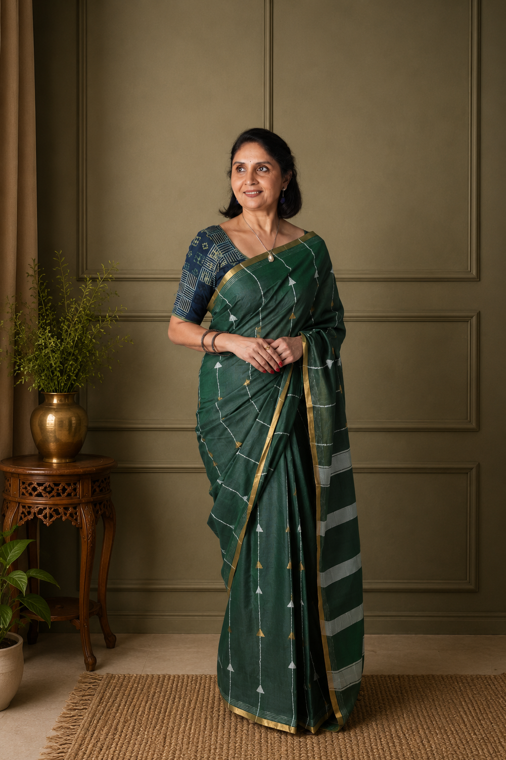 Soumya Handloom | Mulberry Cotton Silk Saree