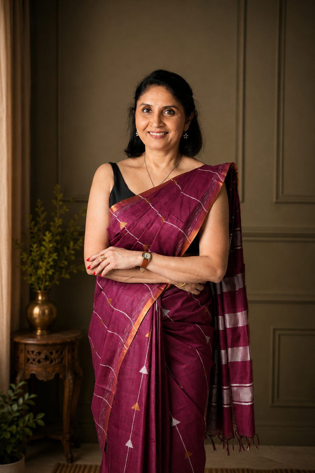 Soumya Handloom | Mulberry Cotton Silk Saree