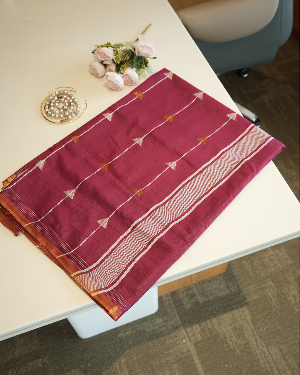 Soumya Handloom | Mulberry Cotton Silk Saree