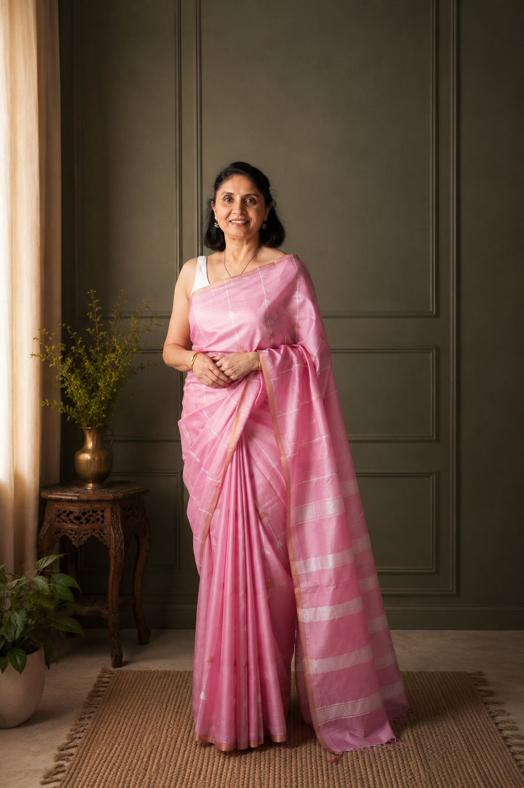 Soumya Handloom | Mulberry Cotton Silk Saree