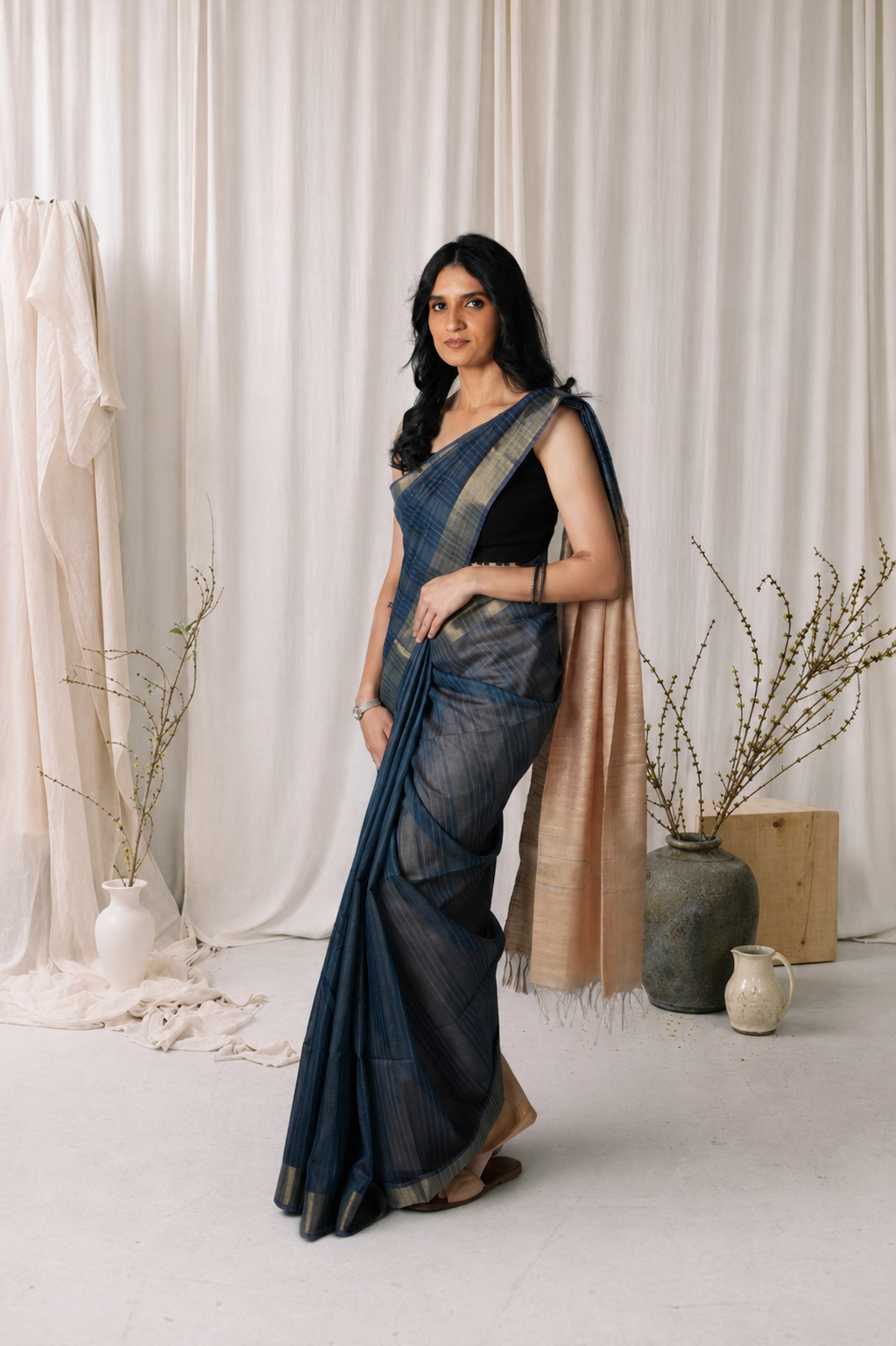 Timeless Linen | Cotton Linen Saree