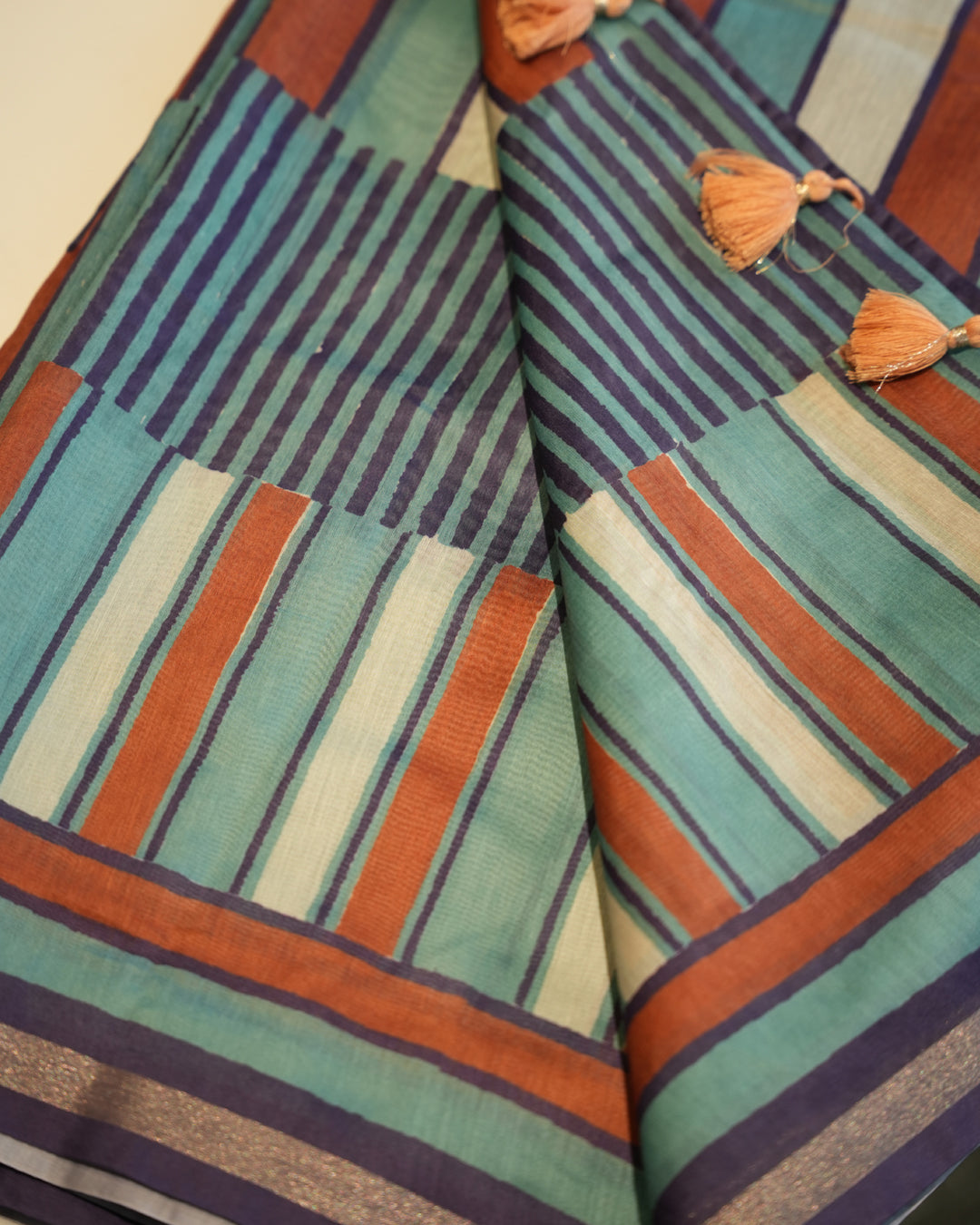 Urban Stripes | Poly cotton saree