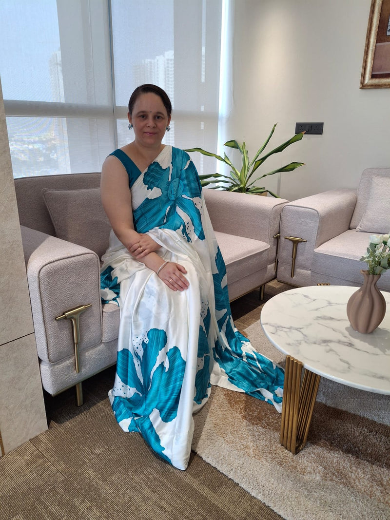 Meera Bloom | Crepe Saree