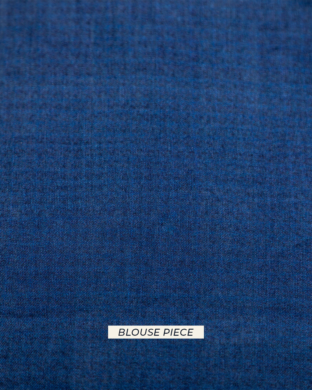Matching blue unstitched blouse piece fabric with a soft, breathable texture for the Rajathee Saree collection.