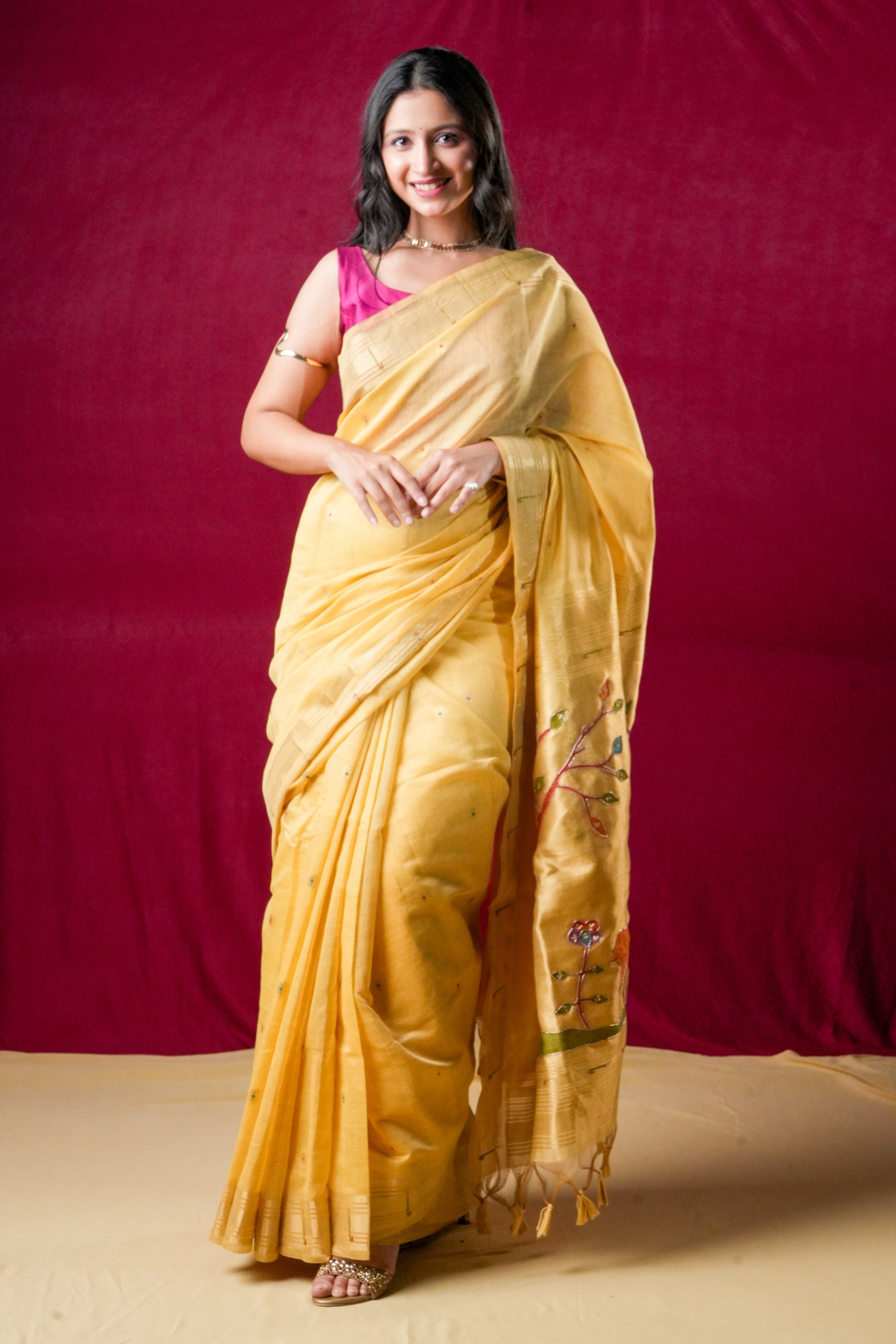Kasturi | Jamdhani cotton silk