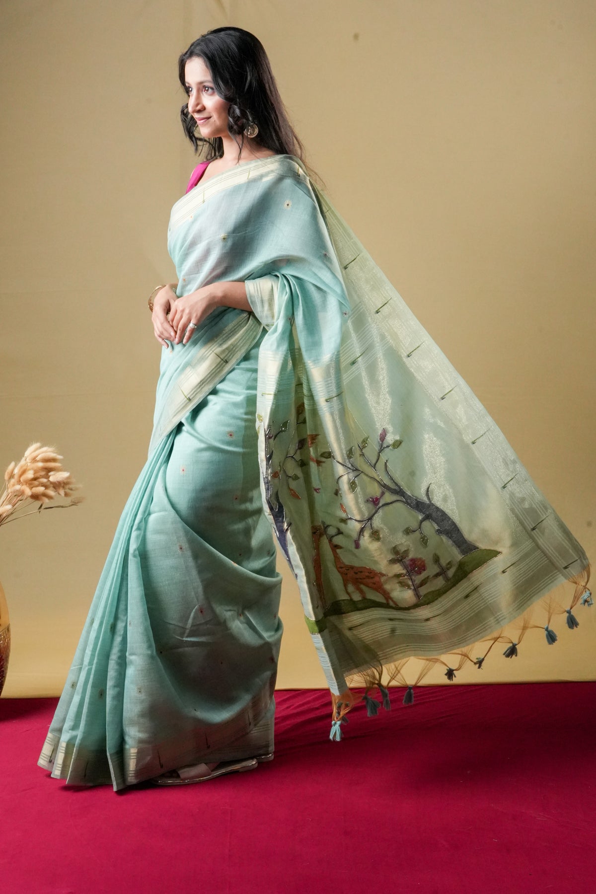Kasturi | Jamdhani cotton silk