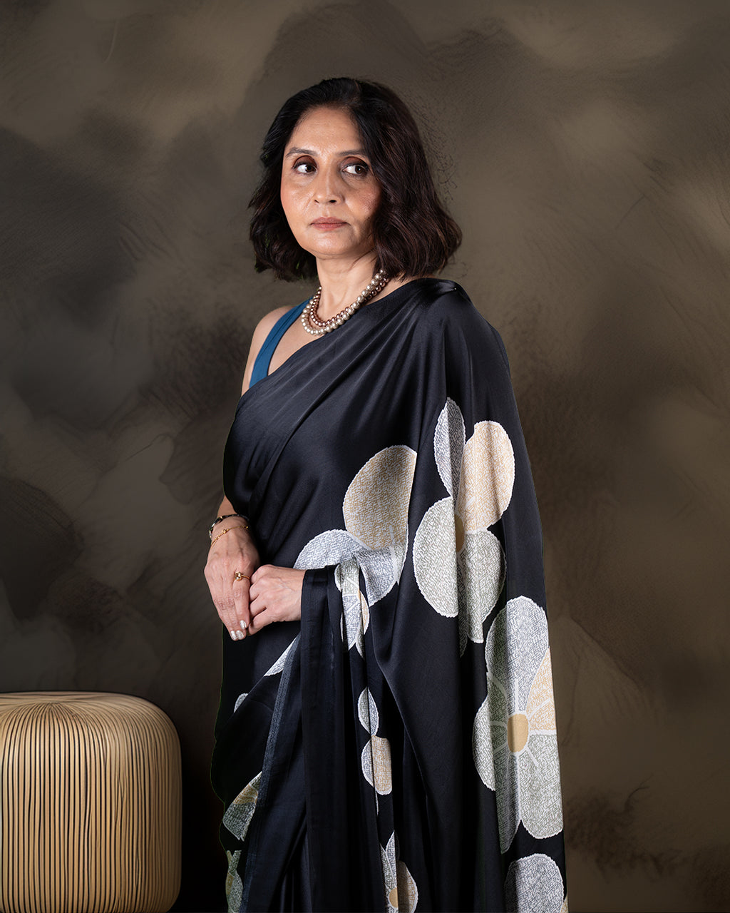 Zara Beauty | Crepe Saree - Rajathee Sarees