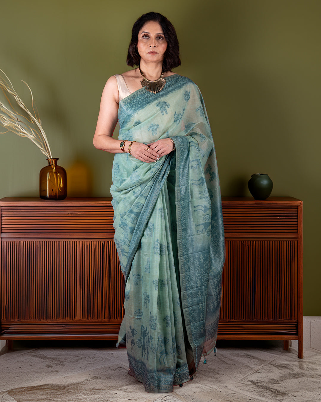 Stone-Age Era | Cotton Saree - Rajathee Sarees