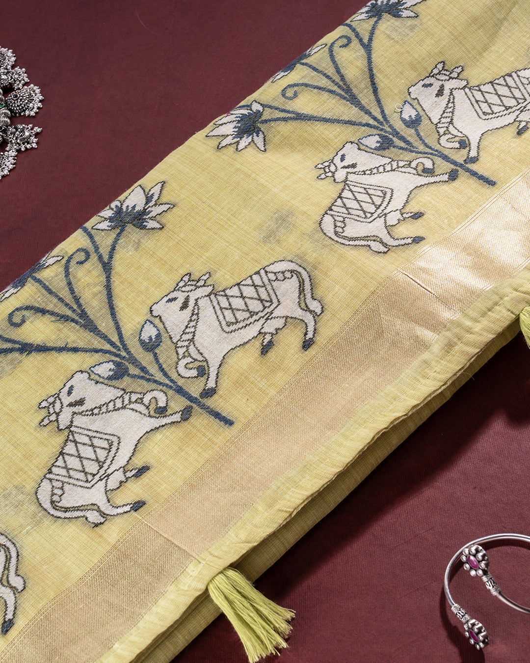 Calmdhenu | Mul Cotton Saree - Rajathee Sarees