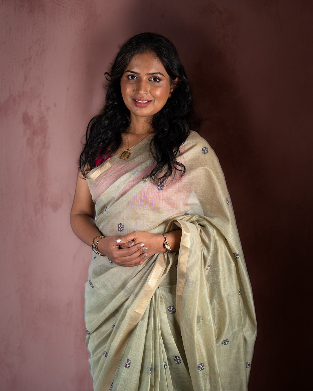 Calmdhenu | Mul Cotton Saree - Rajathee Sarees