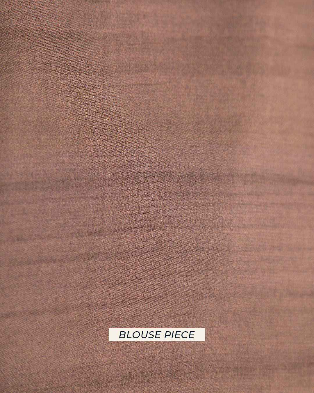 Matching solid rust-toned unstitched blouse piece fabric for the Rajathee Saree Silk Georgette collection.