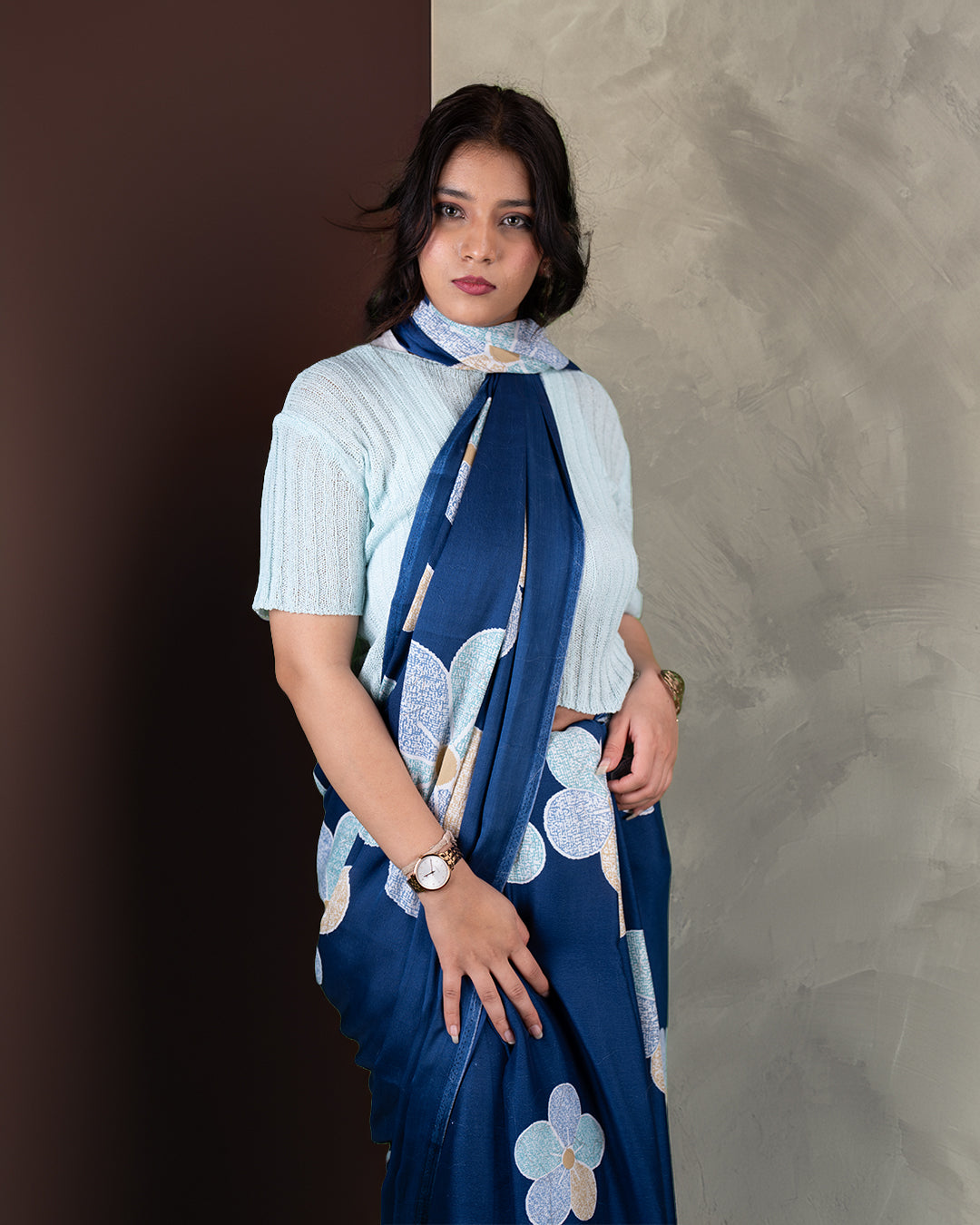 Zara Beauty | Crepe Saree - Rajathee Sarees