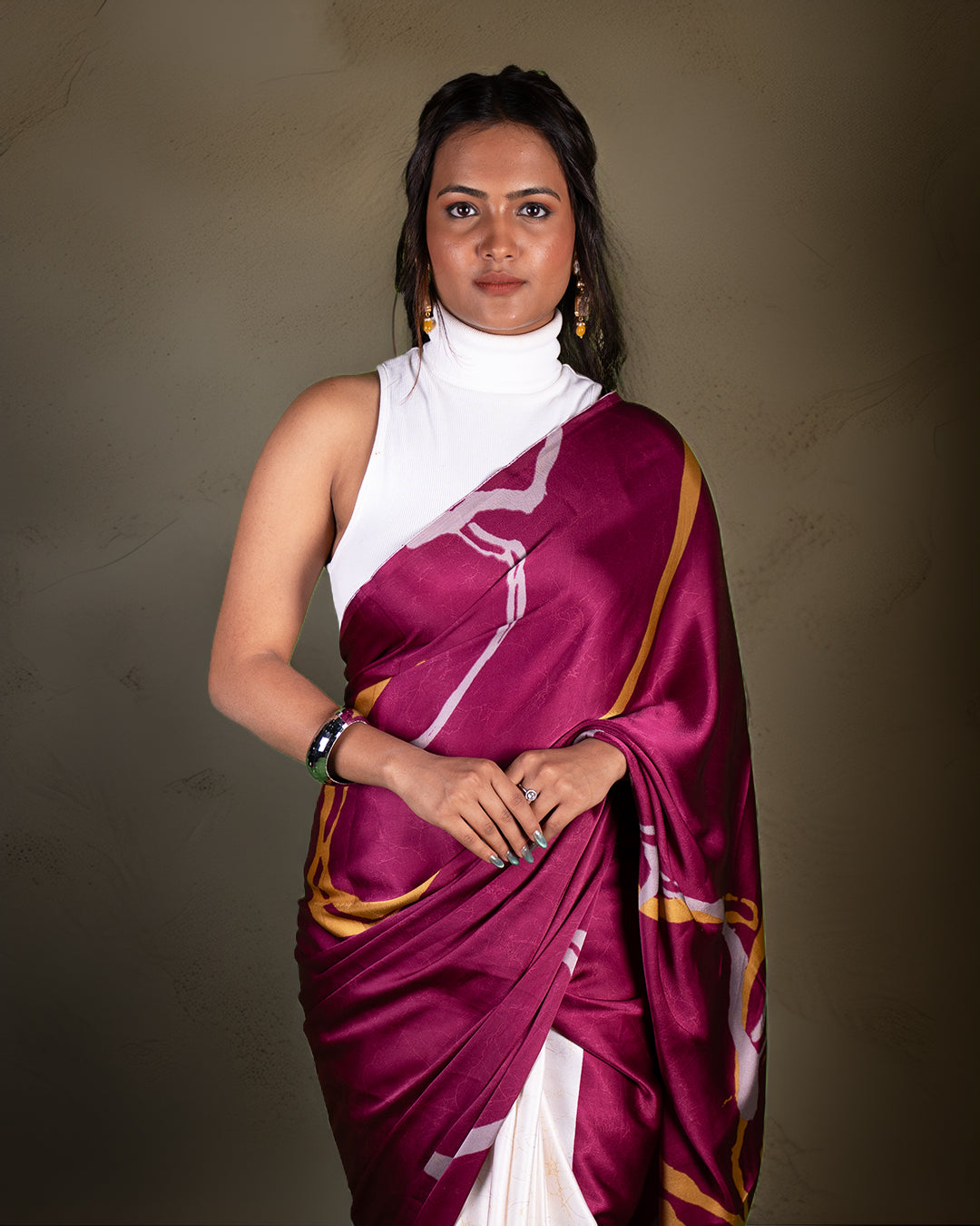 Saree Strokes | Crepe Saree - Rajathee Sarees