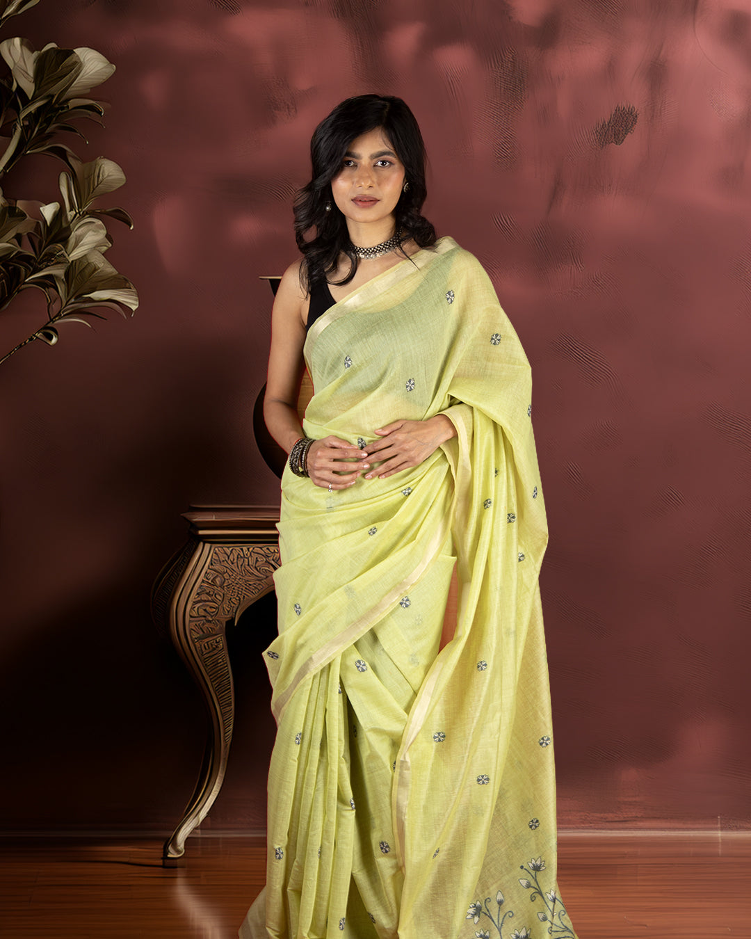 Calmdhenu | Mul Cotton Saree - Rajathee Sarees