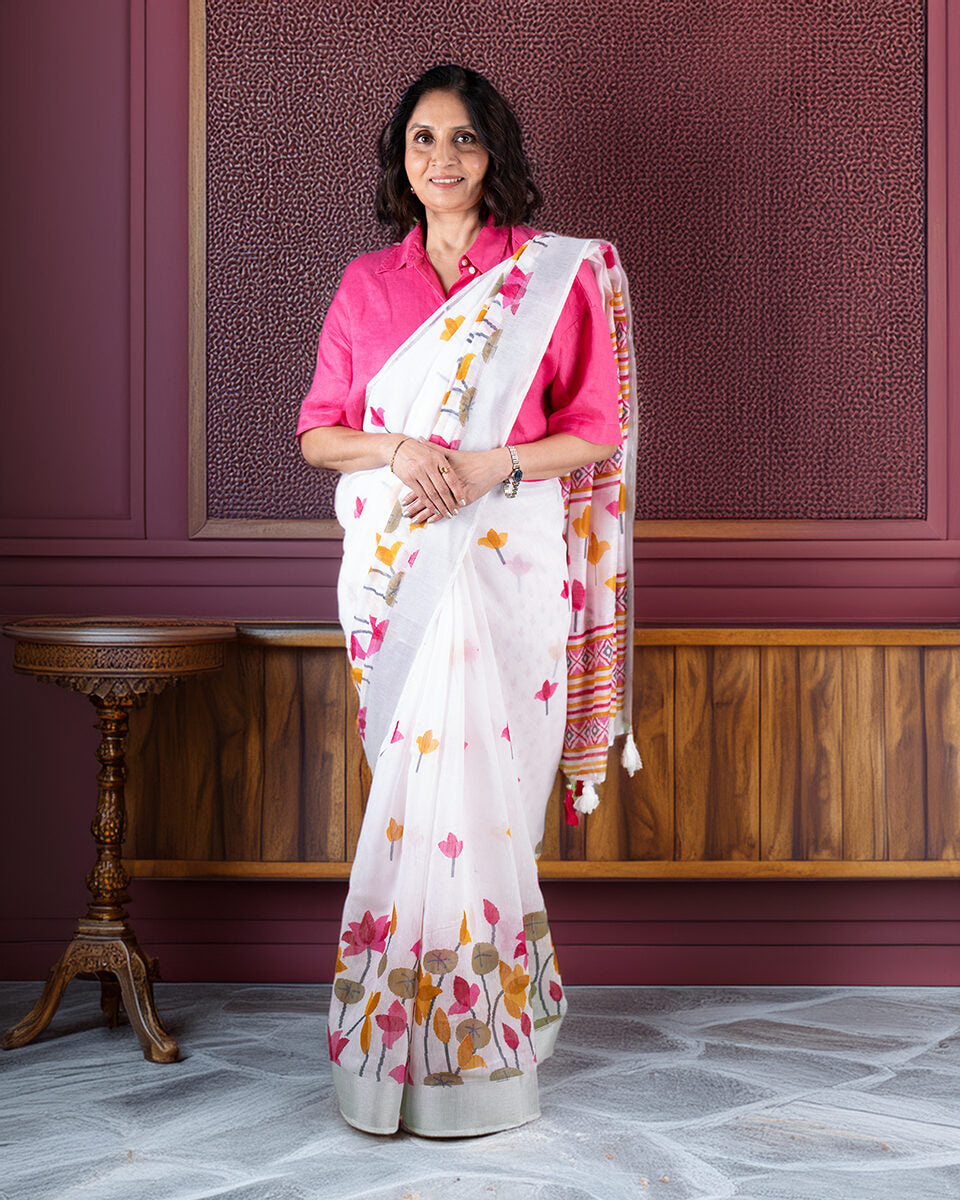 Chandani | Pankhuri Mul Cotton Saree